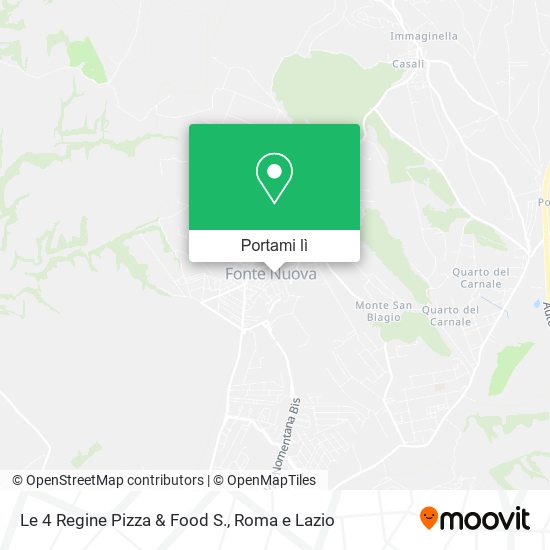 Mappa Le 4 Regine Pizza & Food S.