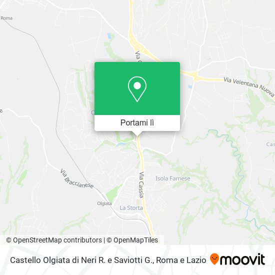 Mappa Castello Olgiata di Neri R. e Saviotti G.