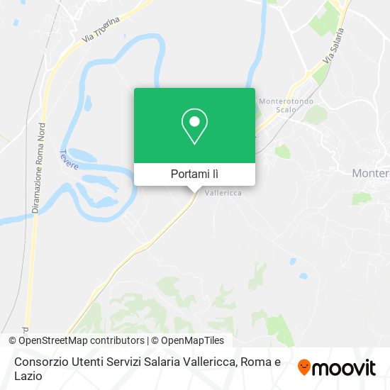 Mappa Consorzio Utenti Servizi Salaria Vallericca
