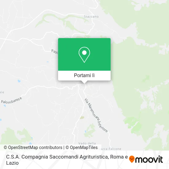 Mappa C.S.A. Compagnia Saccomandi Agrituristica