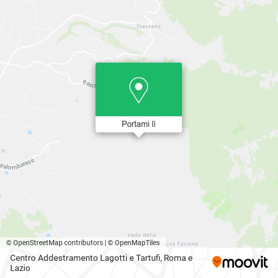 Mappa Centro Addestramento Lagotti e Tartufi