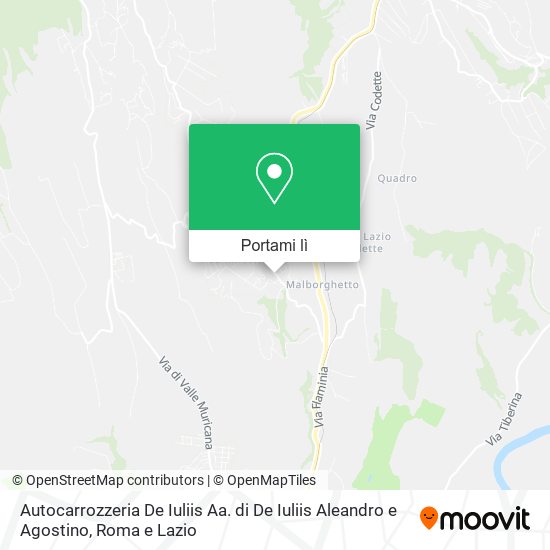 Mappa Autocarrozzeria De Iuliis Aa. di De Iuliis Aleandro e Agostino