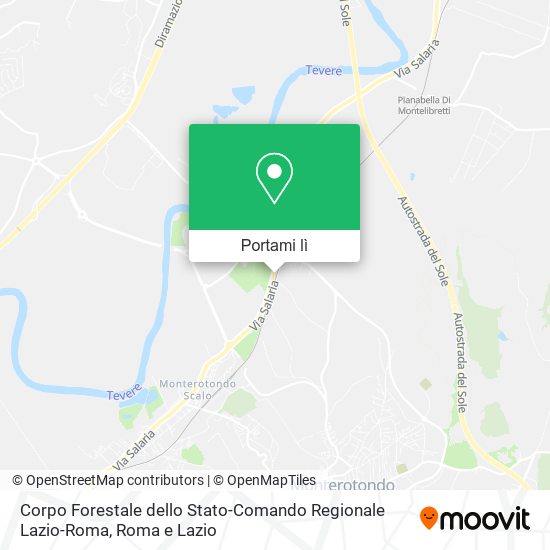 Mappa Corpo Forestale dello Stato-Comando Regionale Lazio-Roma