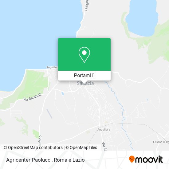Mappa Agricenter Paolucci