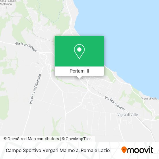 Mappa Campo Sportivo Vergari Maimo a