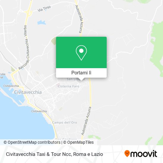 Mappa Civitavecchia Taxi & Tour Ncc