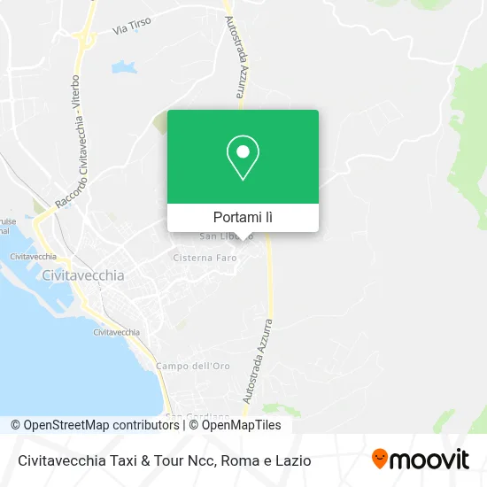 Mappa Civitavecchia Taxi & Tour Ncc