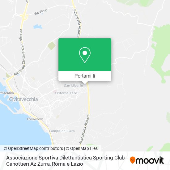 Mappa Associazione Sportiva Dilettantistica Sporting Club Canottieri Az Zurra