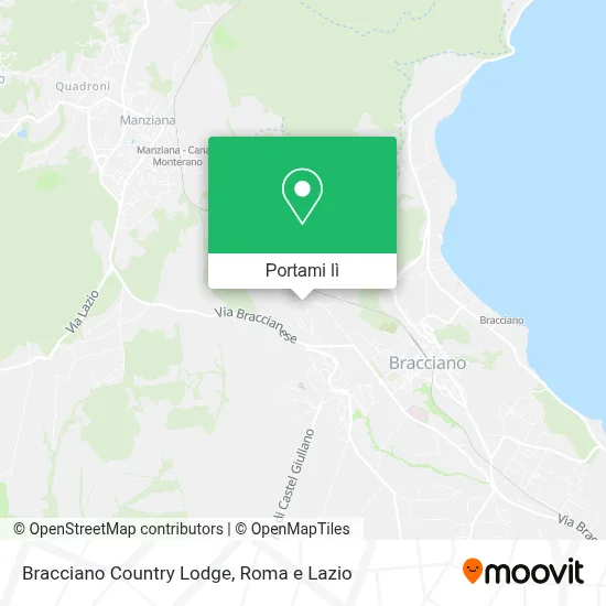 Mappa Bracciano Country Lodge