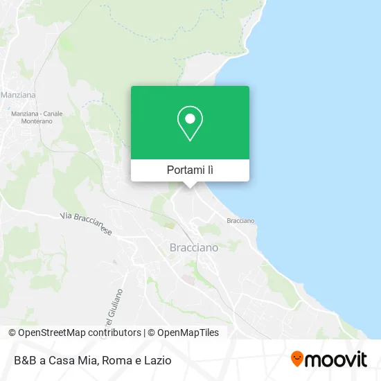 Mappa B&B a Casa Mia