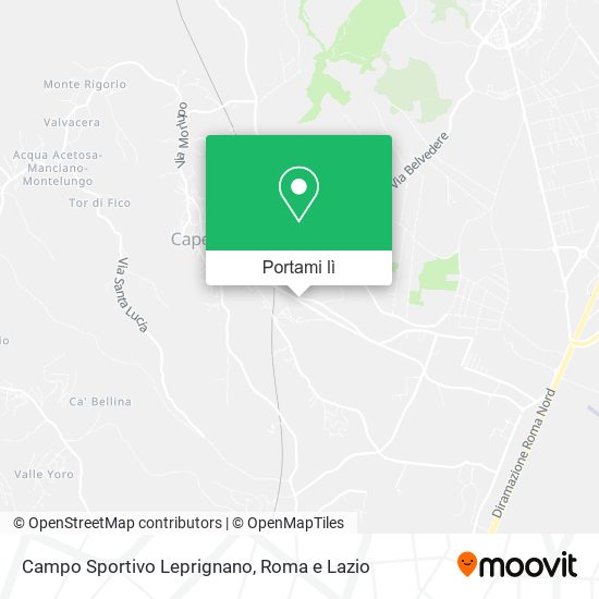 Mappa Campo Sportivo Leprignano