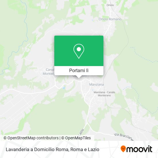 Mappa Lavanderia a Domicilio Roma