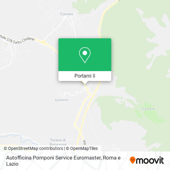 Mappa Autofficina Pomponi Service Euromaster
