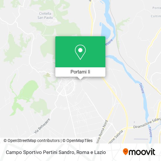 Mappa Campo Sportivo Pertini Sandro