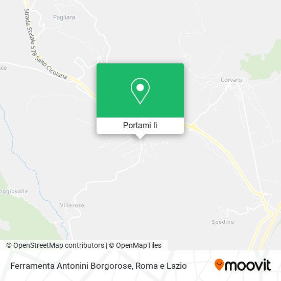 Mappa Ferramenta Antonini Borgorose