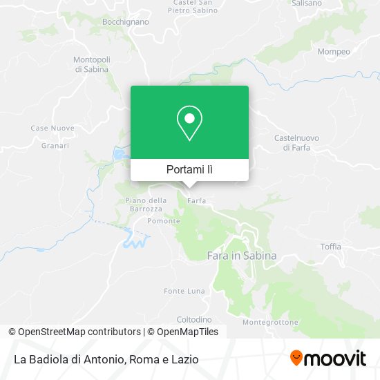 Mappa La Badiola di Antonio