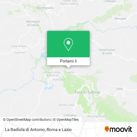 Mappa La Badiola di Antonio