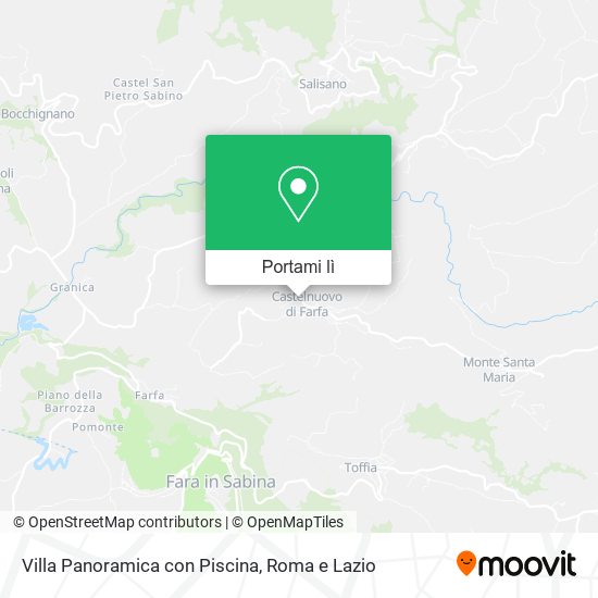 Mappa Villa Panoramica con Piscina