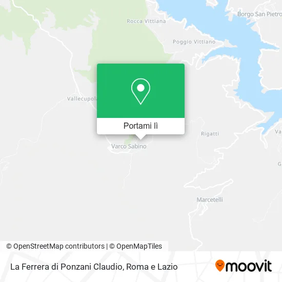 Mappa La Ferrera di Ponzani Claudio