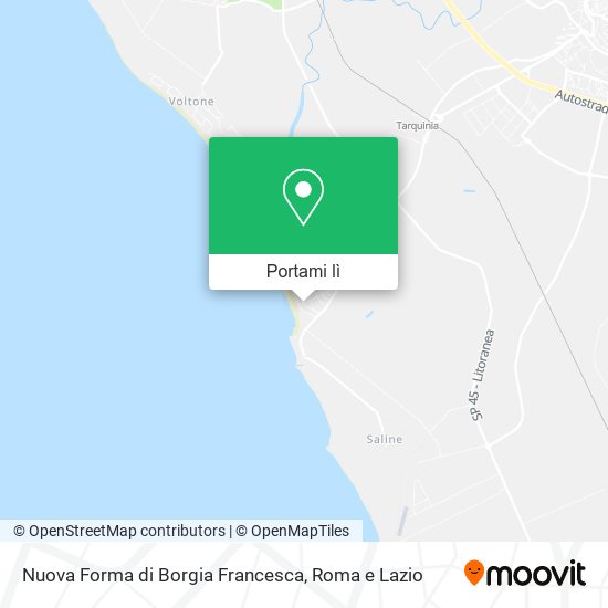 Mappa Nuova Forma di Borgia Francesca