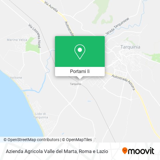Mappa Azienda Agricola Valle del Marta