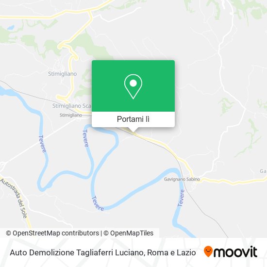 Mappa Auto Demolizione Tagliaferri Luciano