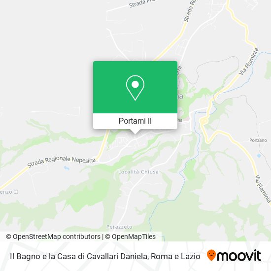 Mappa Il Bagno e la Casa di Cavallari Daniela