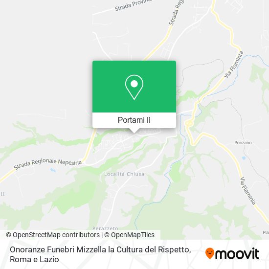 Mappa Onoranze Funebri Mizzella la Cultura del Rispetto