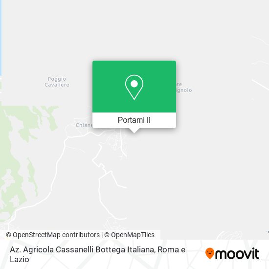 Mappa Az. Agricola Cassanelli Bottega Italiana