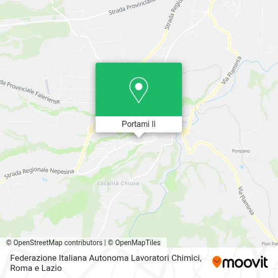 Mappa Federazione Italiana Autonoma Lavoratori Chimici