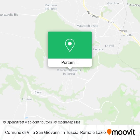 Mappa Comune di Villa San Giovanni in Tuscia