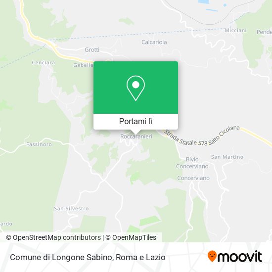 Mappa Comune di Longone Sabino