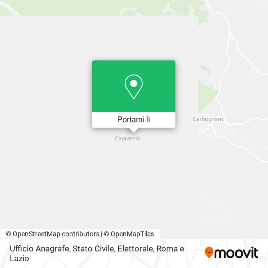 Mappa Ufficio Anagrafe, Stato Civile, Elettorale