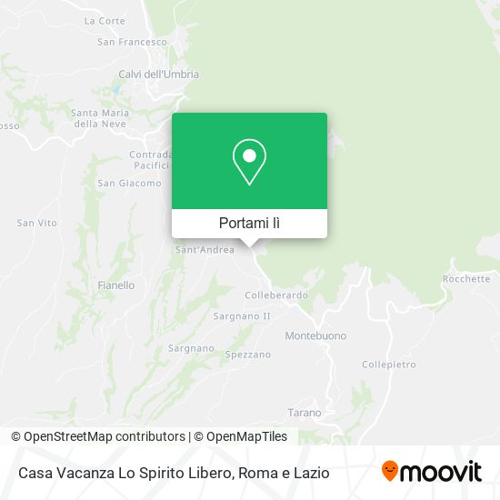 Mappa Casa Vacanza Lo Spirito Libero