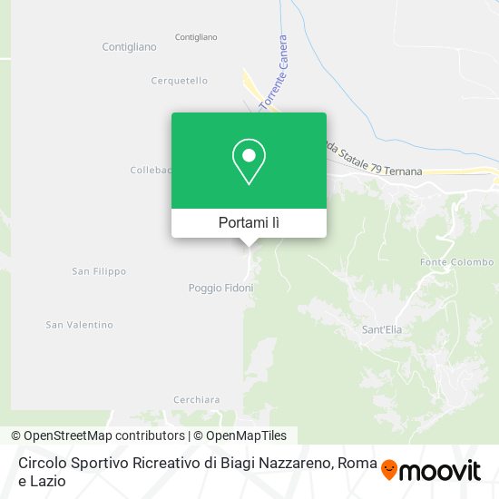 Mappa Circolo Sportivo Ricreativo di Biagi Nazzareno