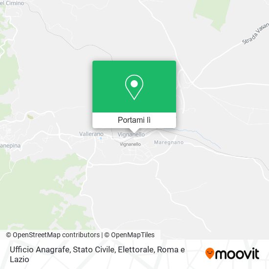 Mappa Ufficio Anagrafe, Stato Civile, Elettorale