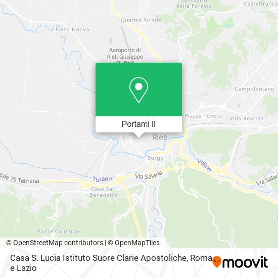 Mappa Casa S. Lucia Istituto Suore Clarie Apostoliche