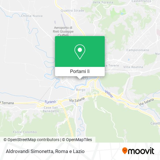 Mappa Aldrovandi Simonetta