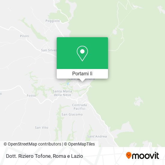 Mappa Dott. Riziero Tofone