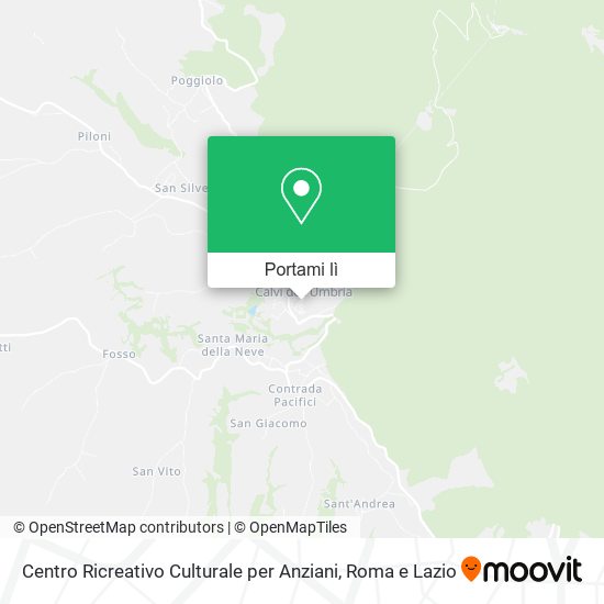 Mappa Centro Ricreativo Culturale per Anziani