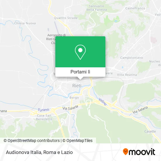 Mappa Audionova Italia