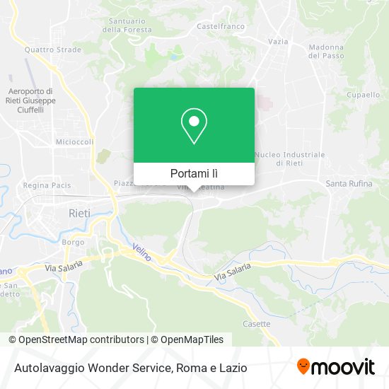 Mappa Autolavaggio Wonder Service