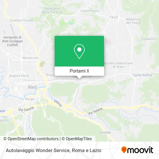 Mappa Autolavaggio Wonder Service
