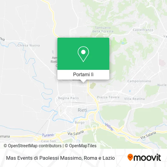 Mappa Mas Events di Paolessi Massimo