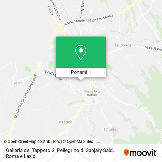 Mappa Galleria del Tappeto S. Pellegrino di Sanjary Said