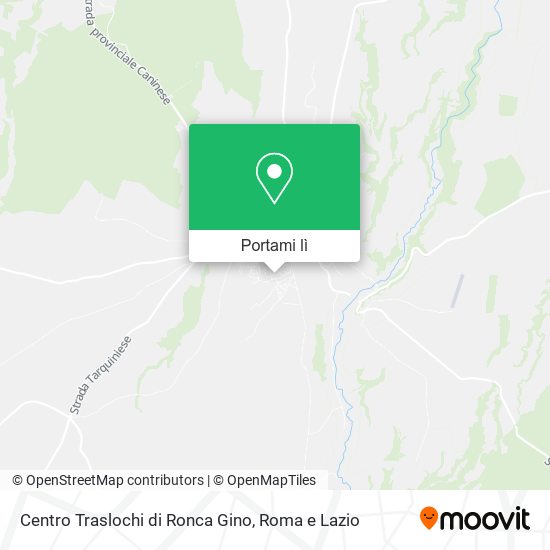 Mappa Centro Traslochi di Ronca Gino