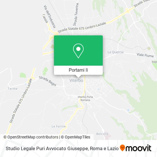 Mappa Studio Legale Puri Avvocato Giuseppe