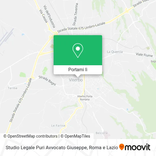 Mappa Studio Legale Puri Avvocato Giuseppe