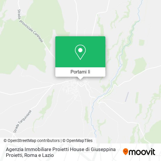Mappa Agenzia Immobiliare Proietti House di Giuseppina Proietti