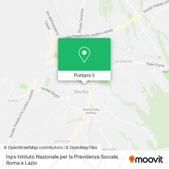 Mappa Inps-Istituto Nazionale per la Previdenza Sociale
